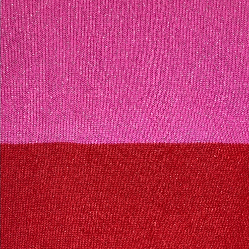 Apt. 9 Pink and Red Glittery Long Sleeve Top - Picture 3 of 6